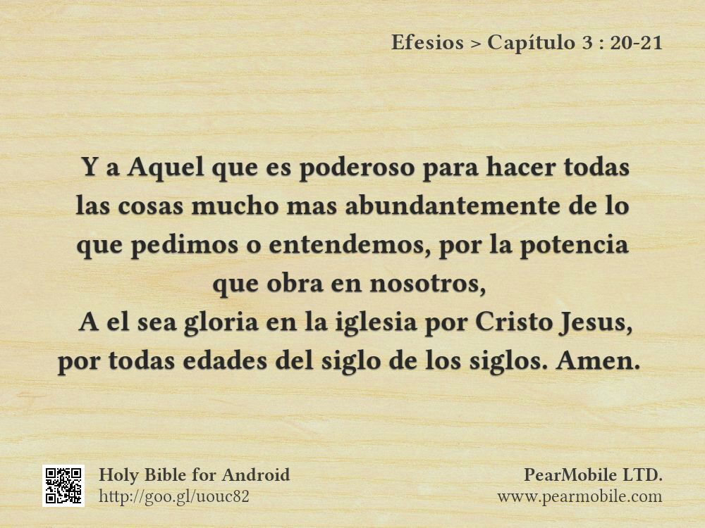 Efesios, Capítulo 3:20-21